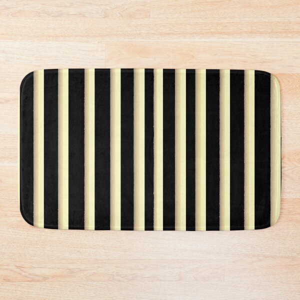 Item preview, Classic Black Cream Vertical Stripes designed and sold by bubblegoth.
