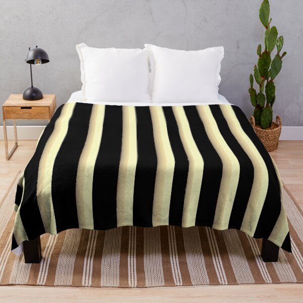Item preview, Classic Black Cream Vertical Stripes designed and sold by bubblegoth.