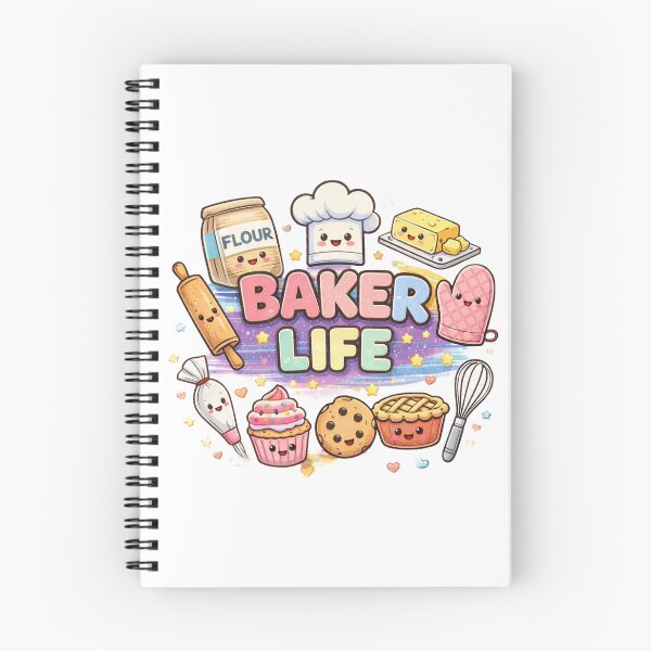 Item preview, Cute Baker Life Kawaii Baking Illustration designed and sold by MIArt Studio.