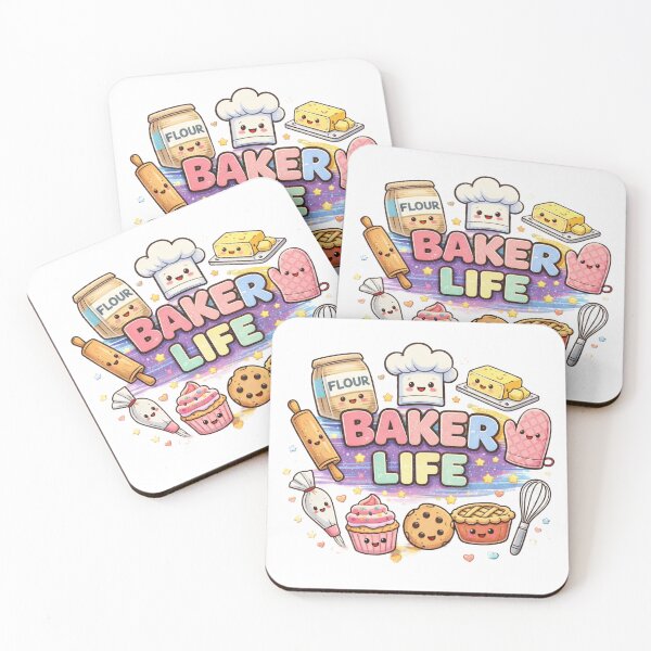 Item preview, Cute Baker Life Kawaii Baking Illustration designed and sold by MIArt Studio.