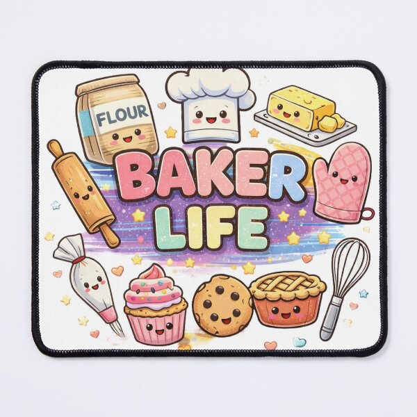 Item preview, Cute Baker Life Kawaii Baking Illustration designed and sold by MIArt Studio.