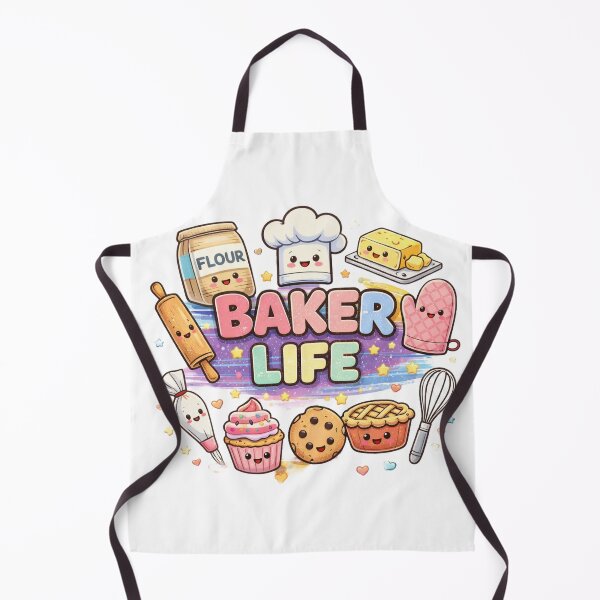 Item preview, Cute Baker Life Kawaii Baking Illustration designed and sold by MIArt Studio.