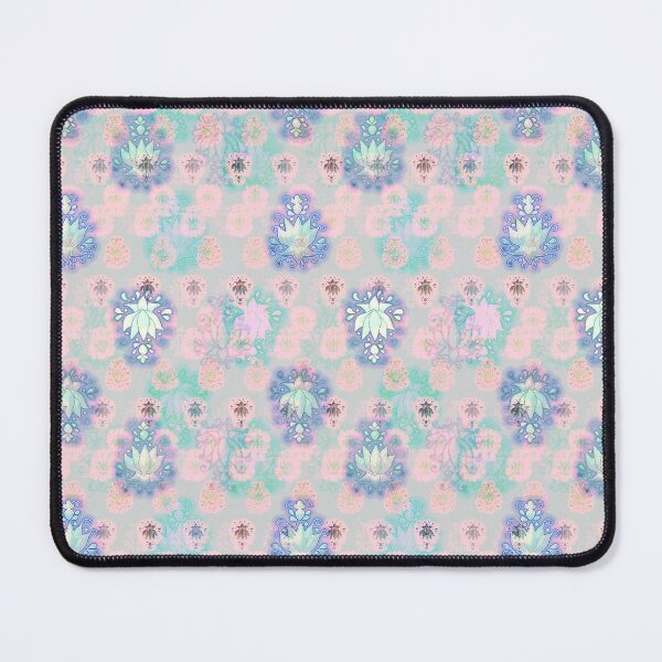 Item preview, Lotus flower powder pink woodblock pattern designed and sold by evalundbergline.