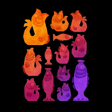 Artwork thumbnail, Ceramic Fish by RikDrawsThings