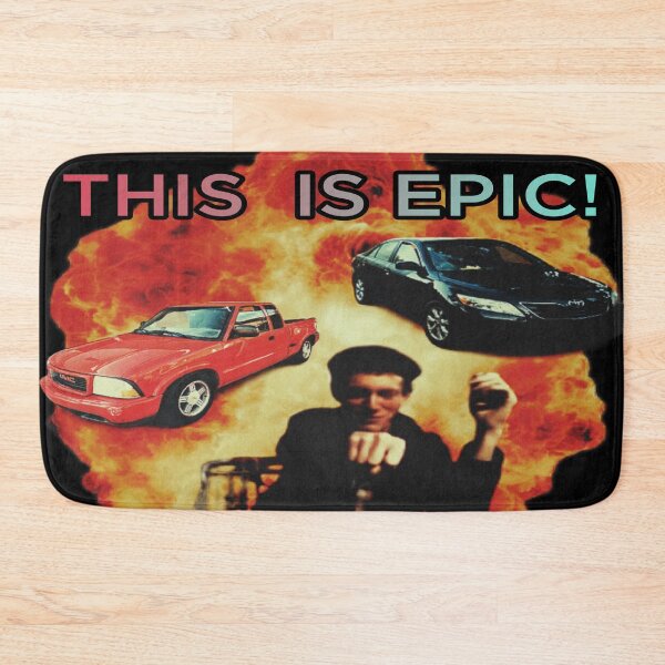 Item preview, Epic Explosion GMC Sonoma Toyota Camery designed and sold by Cat Haven & Rescue .
