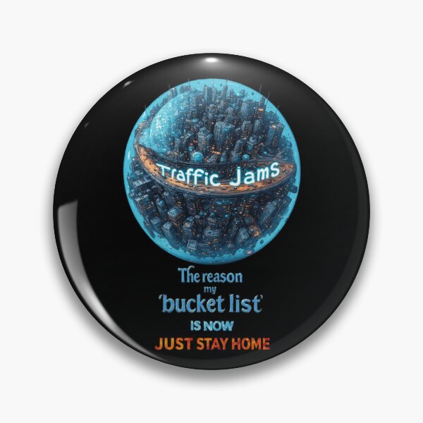 Item preview, Traffic Jams - The reason my 'bucket list' is now just stay home designed and sold by Pirate-Coast.