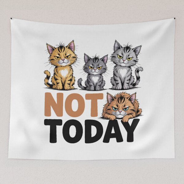 Item preview, Not Today Cats designed and sold by J-CCreations.
