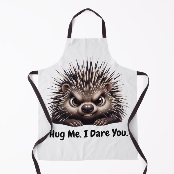 Item preview, Funny Porcupine "Hug Me. I Dare You." - Sarcastic Humor designed and sold by QuirkySpark.