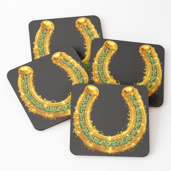 Item preview, Golden Lucky Horseshoe. Symbol of Luck and Prosperity. designed and sold by Nika Art Studio.
