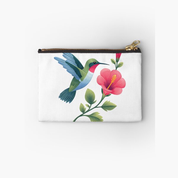 Item preview, Hummingbird & Hibiscus Watercolor - Vibrant Tropical Bird Art Print designed and sold by DesignArtist.ia.