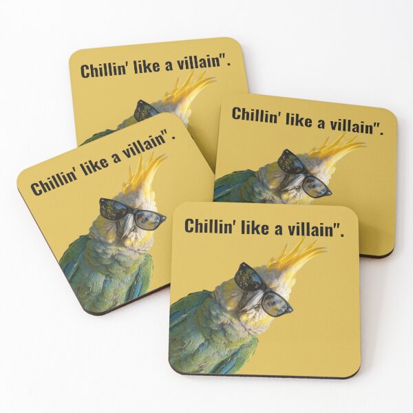 Item preview, Cool Parrot with Sunglasses - Chillin' like a Villain designed and sold by M.Store.