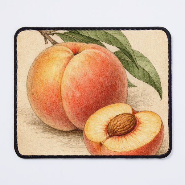 Item preview, Vintage Peach Botanical Illustration - Antique Fruit Print designed and sold by Darlin8888.