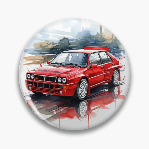 Item preview, Lancia Delta Integrale Watercolor Illustration Classic Rally Legend Car Art designed and sold by Motorline44.