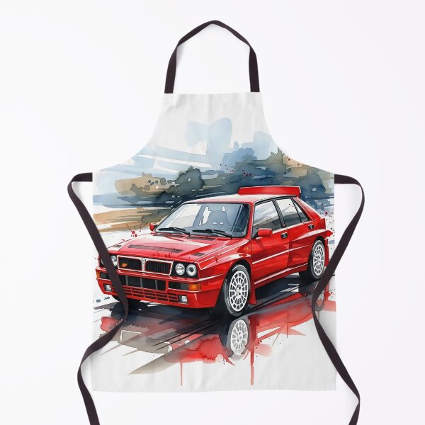 Item preview, Lancia Delta Integrale Watercolor Illustration Classic Rally Legend Car Art designed and sold by Motorline44.