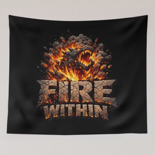 Item preview, Fire Within Lava Monster – Explosive Volcano Beast designed and sold by SidTastic .