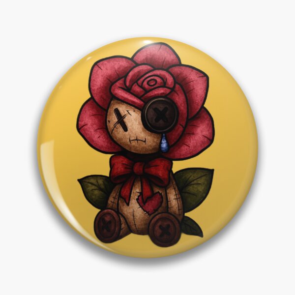 Item preview, Sad Rose Rag Doll with Button Eyes designed and sold by Ecosetereos.