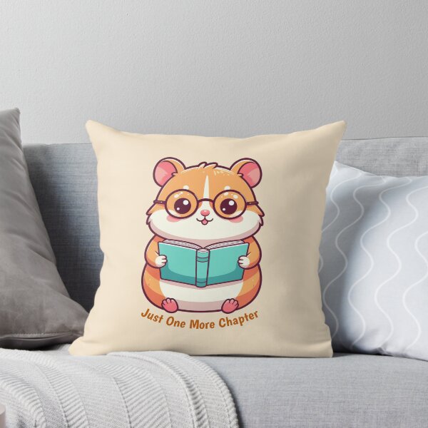 Artikelvorschau, Nur noch ein Kapitel – Niedlicher Hamster liest entworfen und verkauft von friadesign.