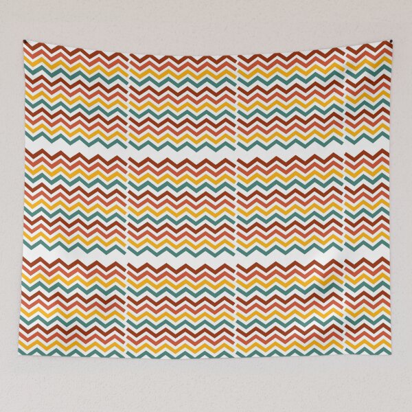 Item preview, Retro Chevron Pattern – Colorful Zigzag Geometric Design designed and sold by Artsy Corner.