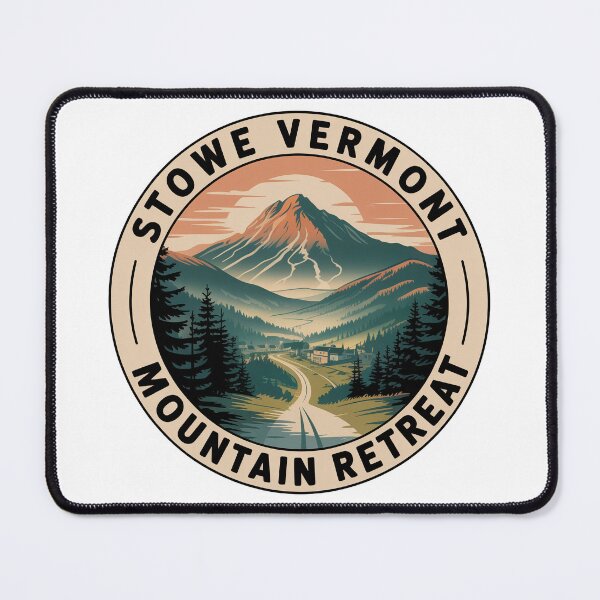 Item preview, Stowe Vermont Mountain Retreat Sticker – Green Mountains Vintage Travel Design designed and sold by pod24.