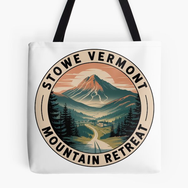 Item preview, Stowe Vermont Mountain Retreat Sticker – Green Mountains Vintage Travel Design designed and sold by pod24.