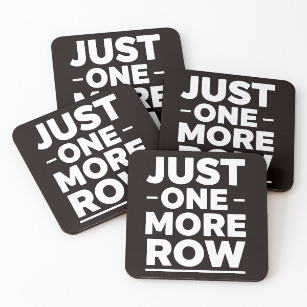 Item preview, Just One More Row, Funny Knitting Sarcastic Quote designed and sold by Fliflat.