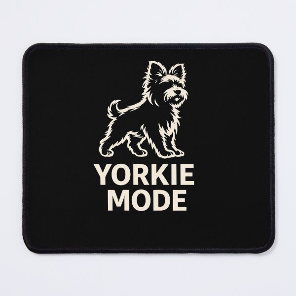 Item preview, Yorkie Mode – Funny Yorkshire Terrier Dog Design, Cute Yorkie Lover Gift, Small Dog Owner Shirt designed and sold by VibeOffline Studio.