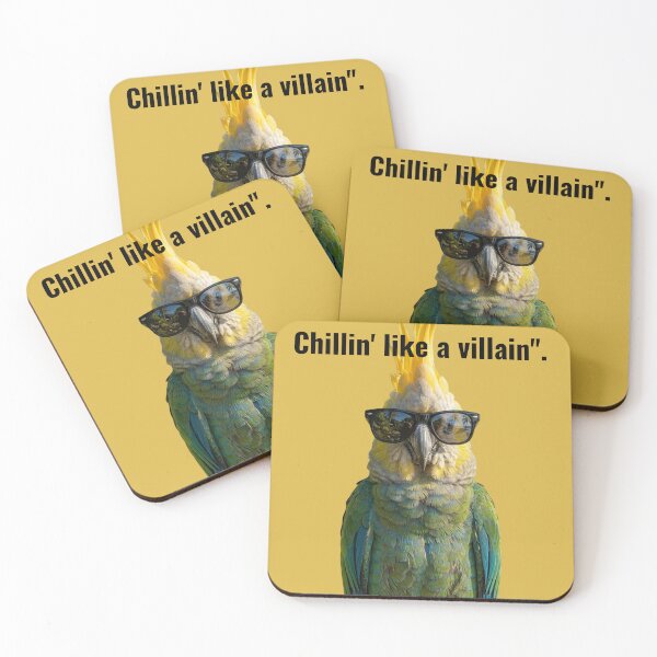 Item preview, Cool Parrot with Sunglasses - Chillin' like a Villain designed and sold by M.Store.
