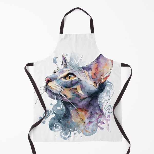 Item preview, Ethereal Lavender Watercolor Cat Portrait. designed and sold by Mr Lee.