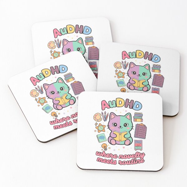 Item preview, AuDHD Cat Sticker – Cute Neurodivergent ADHD Autism Study Cat designed and sold by ti-dri.