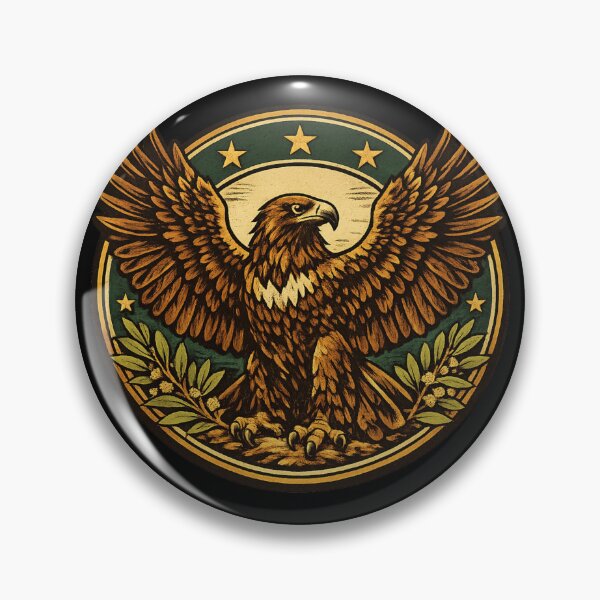Item preview, Wedgetail Eagle Emblem Badge – Wedge Tailed Eagle Australian Wildlife designed and sold by PunchDrop.