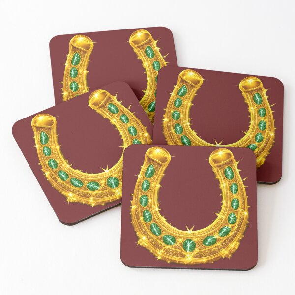 Item preview, Golden Lucky Horseshoe. Symbol of Luck and Prosperity. designed and sold by Nika Art Studio.