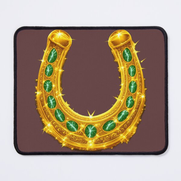 Item preview, Golden Lucky Horseshoe. Symbol of Luck and Prosperity. designed and sold by Nika Art Studio.