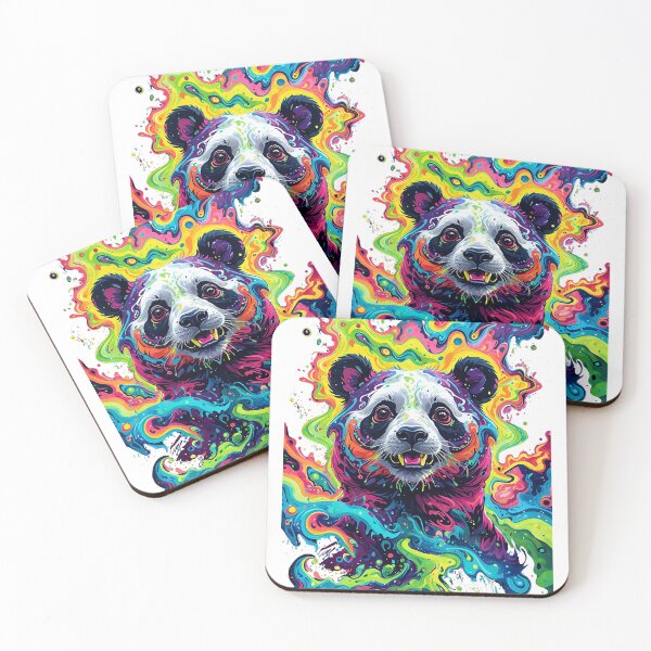 Item preview, Psychedelic 60s Panda Graffiti Street Artwork designed and sold by Inished Productions.