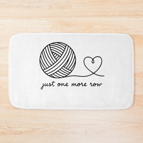 Item preview, Just One More Row, Funny Knitting Sarcastic Quote designed and sold by Fliflat.