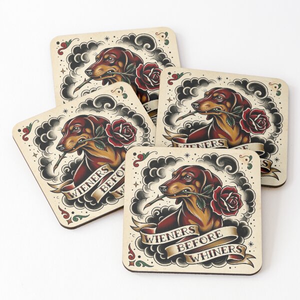 Item preview, Wieners Before Whiners Tattoo designed and sold by ryanguas.