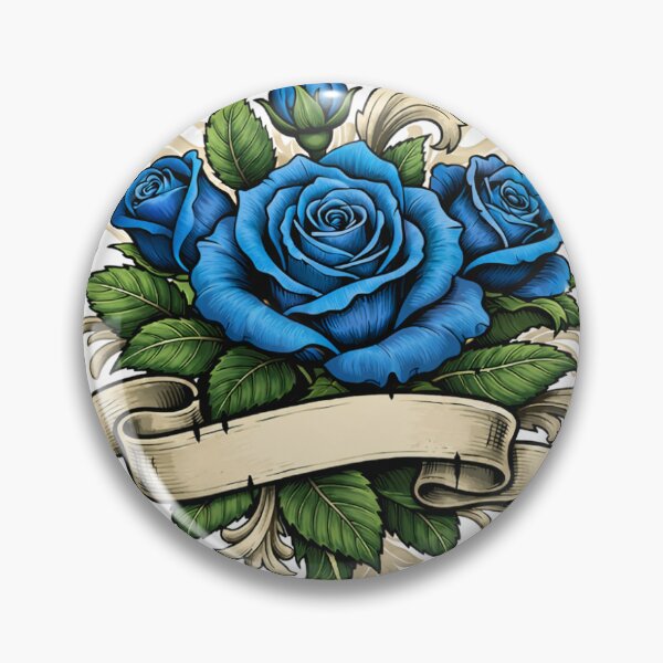 Item preview, Mystical Blue Rose Vintage Floral Aesthetic Sticker designed and sold by moon01light.