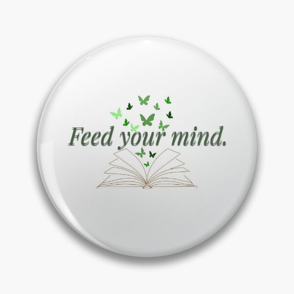 Item preview, Feed Your Mind – Inspirational Book & Butterflies Design designed and sold by ForcePrint.