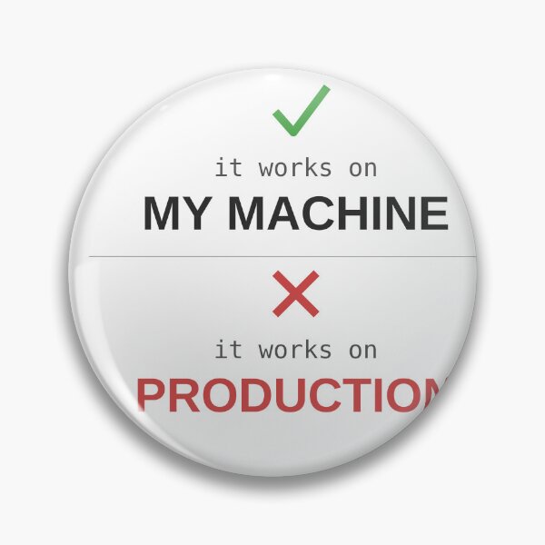 Item preview,  It Works On My Machine Not Production Developer Humour designed and sold by ShirtDotExe.