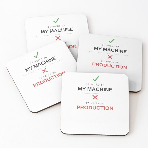 Item preview,  It Works On My Machine Not Production Developer Humour designed and sold by ShirtDotExe.