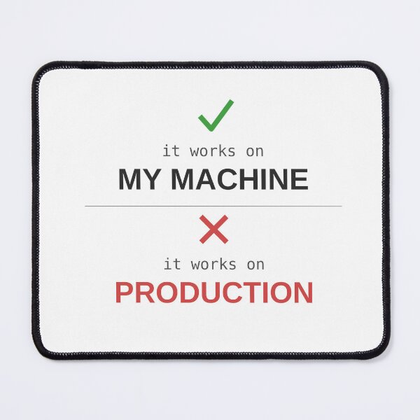 Item preview,  It Works On My Machine Not Production Developer Humour designed and sold by ShirtDotExe.
