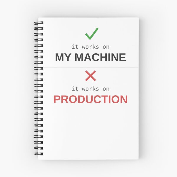 Item preview,  It Works On My Machine Not Production Developer Humour designed and sold by ShirtDotExe.