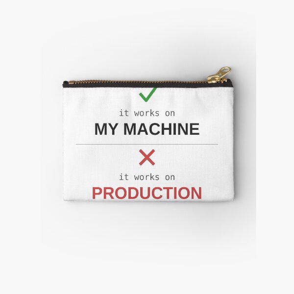 Item preview,  It Works On My Machine Not Production Developer Humour designed and sold by ShirtDotExe.