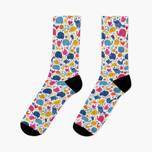 Item preview, Cute Elephants and Dinosaurs White Pattern designed and sold by Piotrek0001.