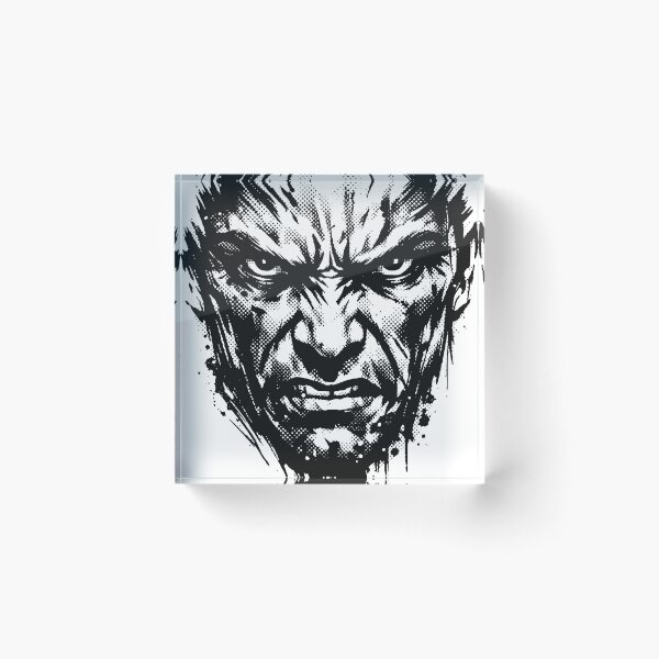 Item preview, A dramatic human expression illustrated in grunge and halftone style. This emotional art makes a bold statement and can work as both poster art designed and sold by Dejbar.