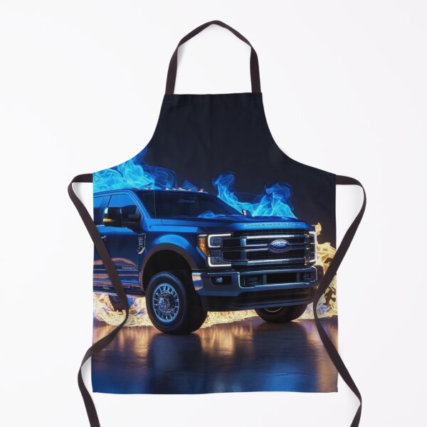 Item preview, Hellfire Blue and Red Flames Pickup Truck – Hyper Realistic 3D Custom Truck Design for T-Shirts, Stickers & Posters designed and sold by Creative Design Studio.
