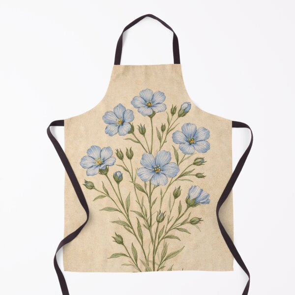 Item preview, Vintage Flax Botanical Illustration - Linum Usitatissimum Antique Botanical Print designed and sold by Darlin8888.