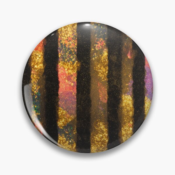 Item preview, Black Gold Cosmic Glitter Stripes designed and sold by bubblegoth.