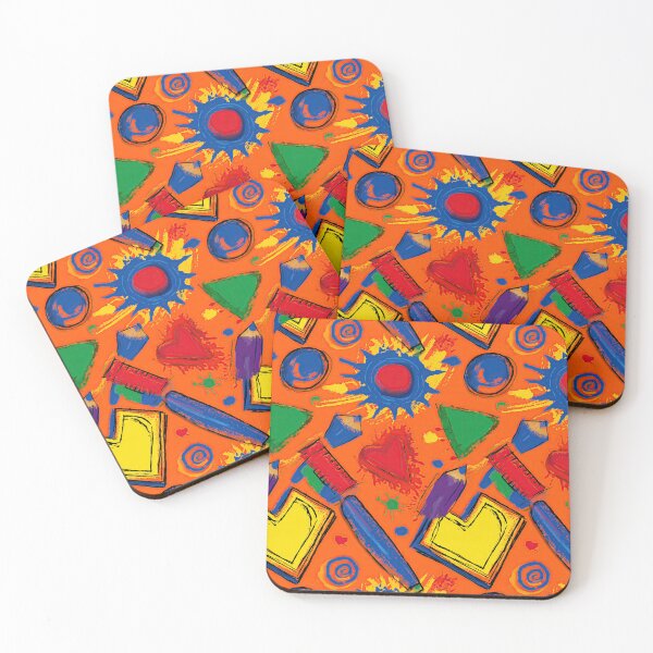 Item preview, Vibrant Orange Abstract Sun and Shapes Pattern designed and sold by Piotrek0001.