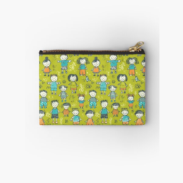 Item preview, Cheerful Kids Sketch Doodle Green Pattern designed and sold by Piotrek0001.