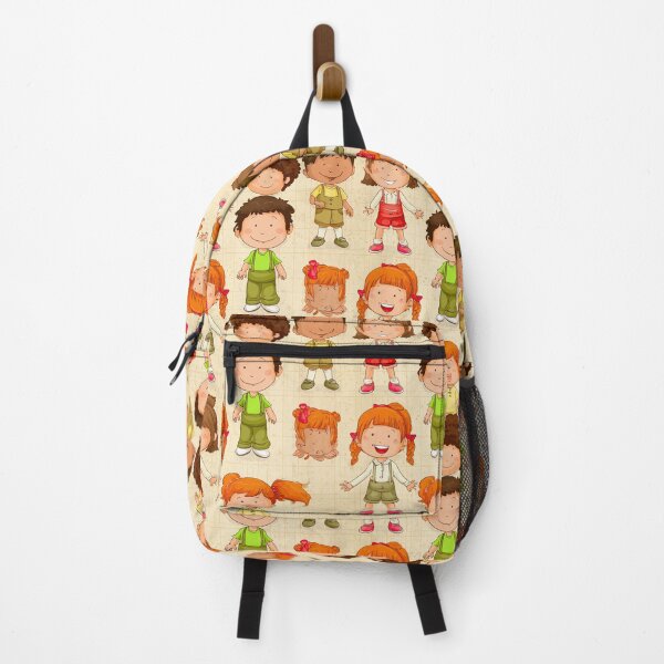 Item preview, Diverse Cartoon Children Characters Grid Pattern designed and sold by Piotrek0001.